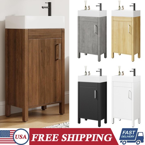 Bathroom vanity w ceramic - 16",