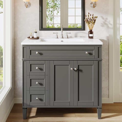 Bathroom vanity with sink - 36",