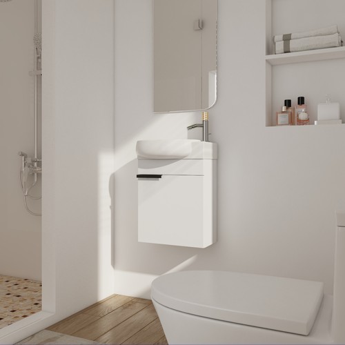 Soft close doors bathroom - close,