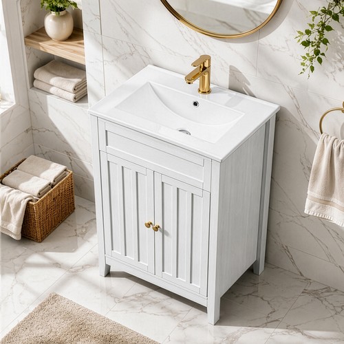 Freestanding vanity with - vanity,