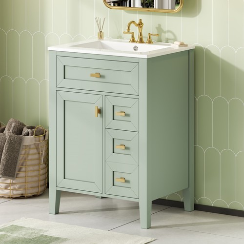 Modern bathroom vanity - 24",